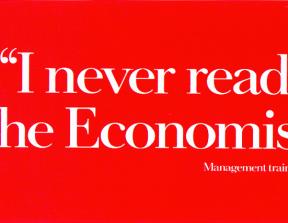 The Economist - "Management Trainee"<br />photo credits: adsoftheworld.com